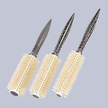 Hair salon special hair styling hair rolling comb Anti-static buckle household blow straight roll bangs bristle pointed tail hair rolling comb
