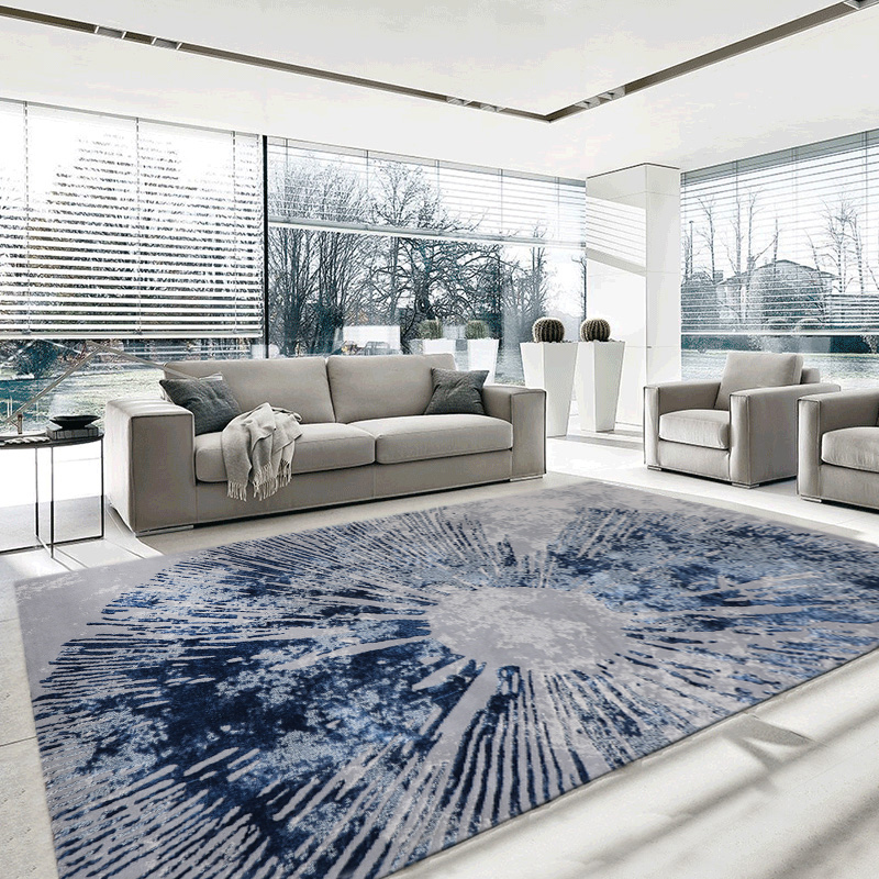turkey imported modern italian light luxury living room carpet bedroom haze gray blue nordic minimalist coffee table mat