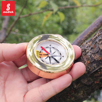 Portable multi-function compass outdoor directional cross-country finger North needle with luminous copper built-in damping oil bag