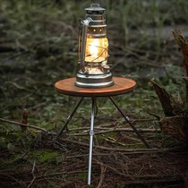 CAMPINGMOON Coman outdoor picnic solid wood table board Z01-T camping storage board black walnut small table