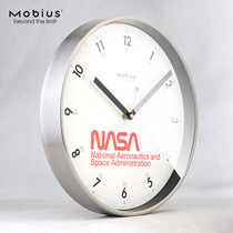 mobius metal simple mute wall clock modern fashion living room clock childrens room wall clock Nordic nasa hang watch