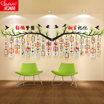 Album wall stickers 3D three-dimensional acrylic personality corporate culture wall Photo frame creative wall-hanging combination photo wall decoration