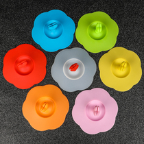 Universal glass cup lid Universal silicone cup lid Round cute girl mug dust cover Food grade