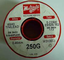 5-core clean-free imported Morticco Multicore solder wire 0 46 0 56 mm leaded