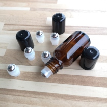 Dotray 15ml oil empty bottle using steel beads glass beads go bead ball