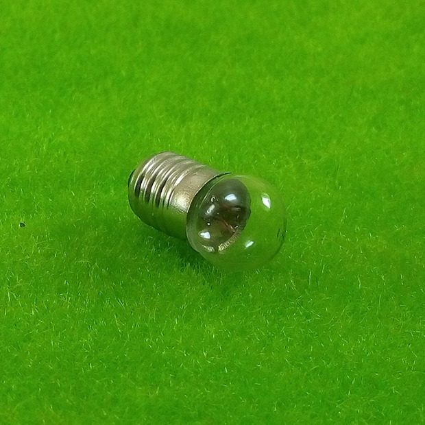 圆头螺口小电珠灯泡1.5v2.5v3.8v6v物理电学实验老式手电e10电筒
