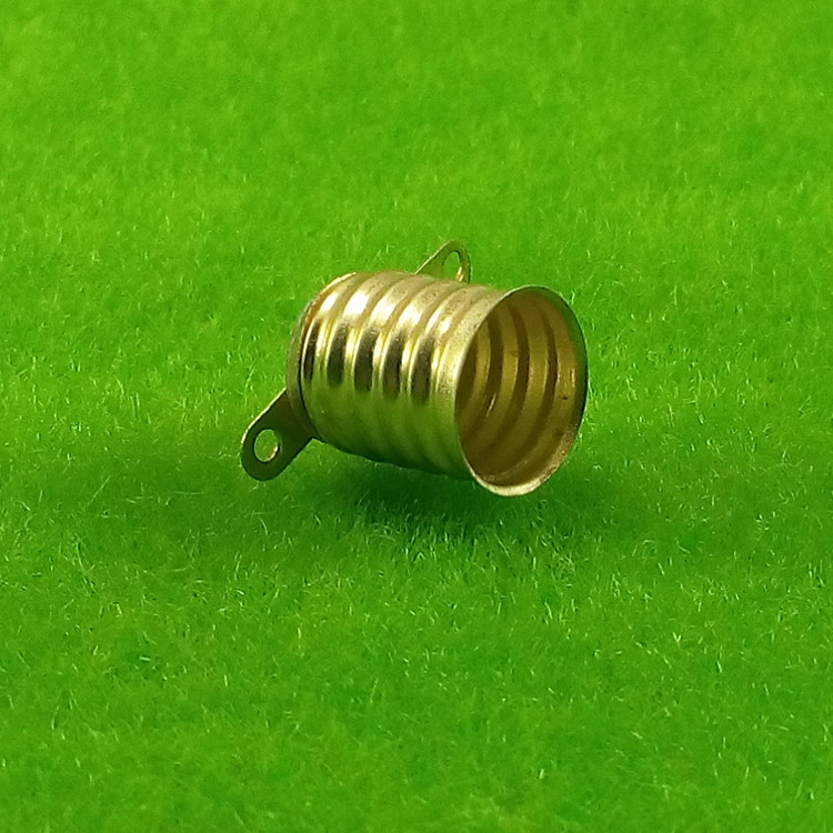 e10灯座小灯泡电珠座螺口灯座 老式手电筒灯座笔晶灯微型灯座特价