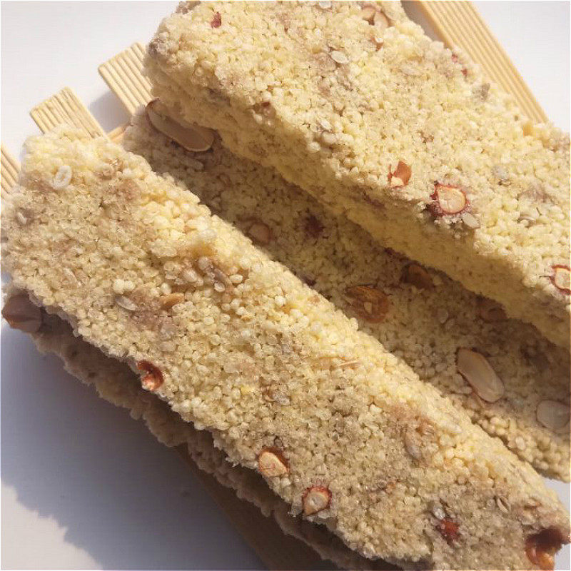 菏泽单县特产传统手工小米米花糖炒冻米糖多味酥脆花生口味500g