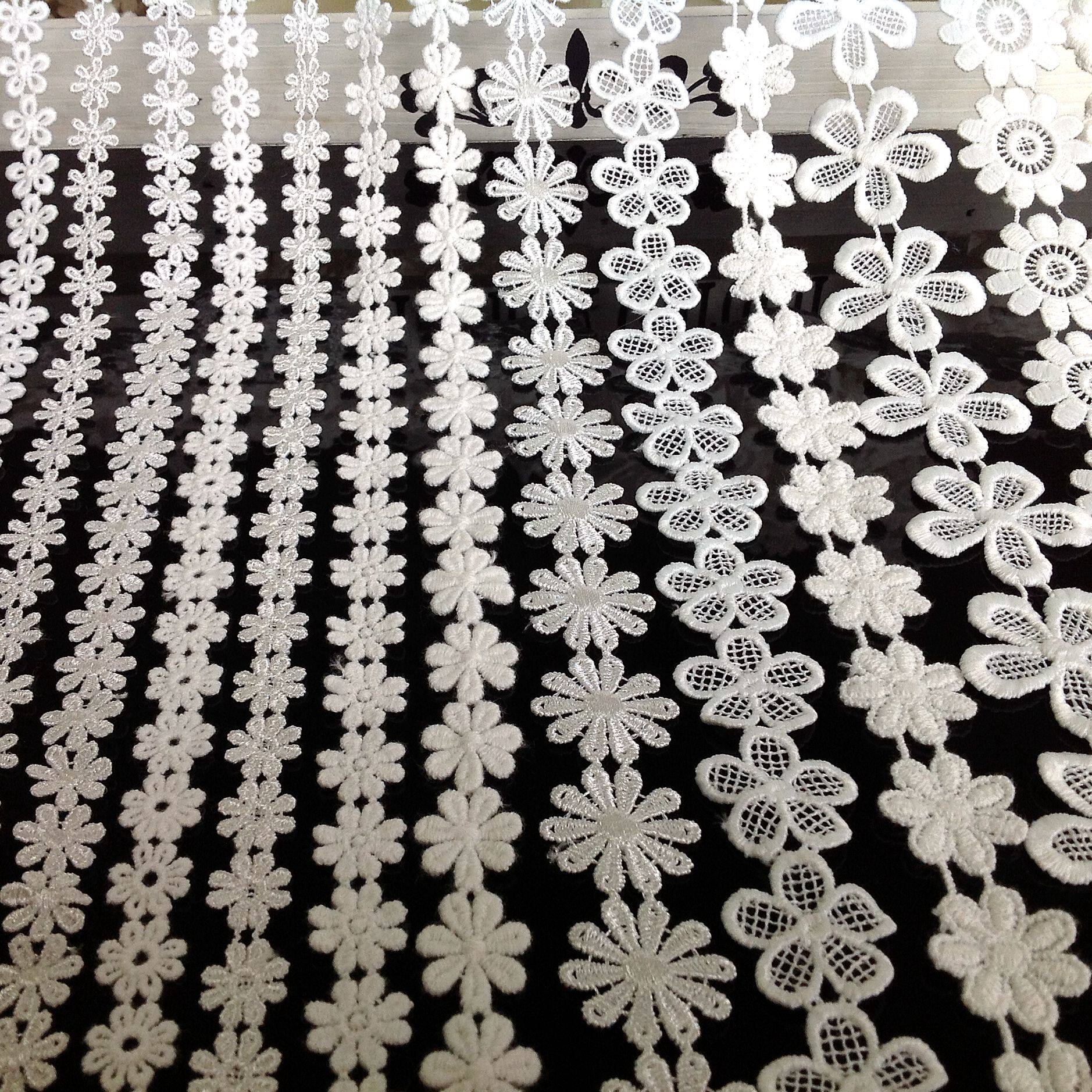 水溶蕾丝花朵花边 服装辅料衣帽饰品材料手工diy刺绣头饰发带颈链