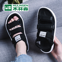 Wood Linson Sandals Sandals Men 2022 New Mens Trend Slippers Summer Outwear Couples Dual-use Cool Tug Beach Shoe Men