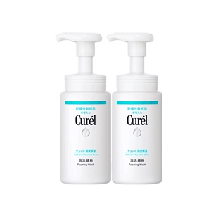 【五一狂欢】curel珂润洗面奶男女保湿洁面泡沫150ml*2敏感肌