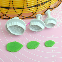 Turning sugar cake tool rose leaf die plunger cutter baking mold cartoon steamed bread mold
