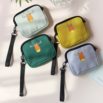 Korean student cute fawn print hand wallet 2021 new fashion mini coin purse wrist hand bag