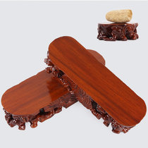 Mahogany Qishi base can be grooved Mahogany root carving base Solid wood flower pot decoration Jade head base wooden bracket