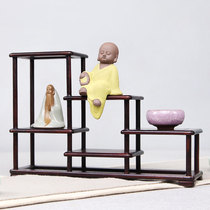 Redwood Dobao Pavilion antique Chinese ornaments rack Xiaobo ancient shelf teapot tea Shelf shelf solid wood tea rack