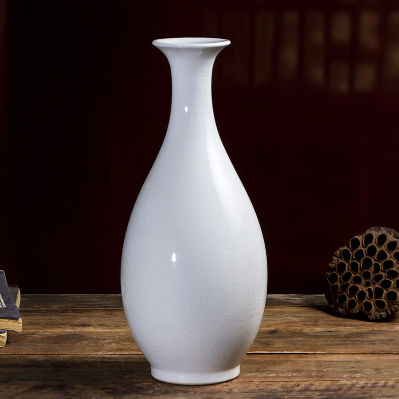 Jingdezhen ceramic vase furnishing articles white porcelain Chinese archaize sitting room ark, porcelain decorations arts and crafts