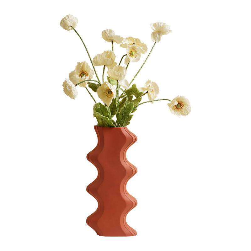 Creative morandi ceramic vases, dry flower, flower arranging flower implement place to live in the sitting room porch example room table decoration