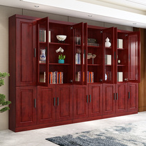 Chinese document cabinet Bookcase Classical office bookcase Archival information cabinet Office furniture Boss office cabinet