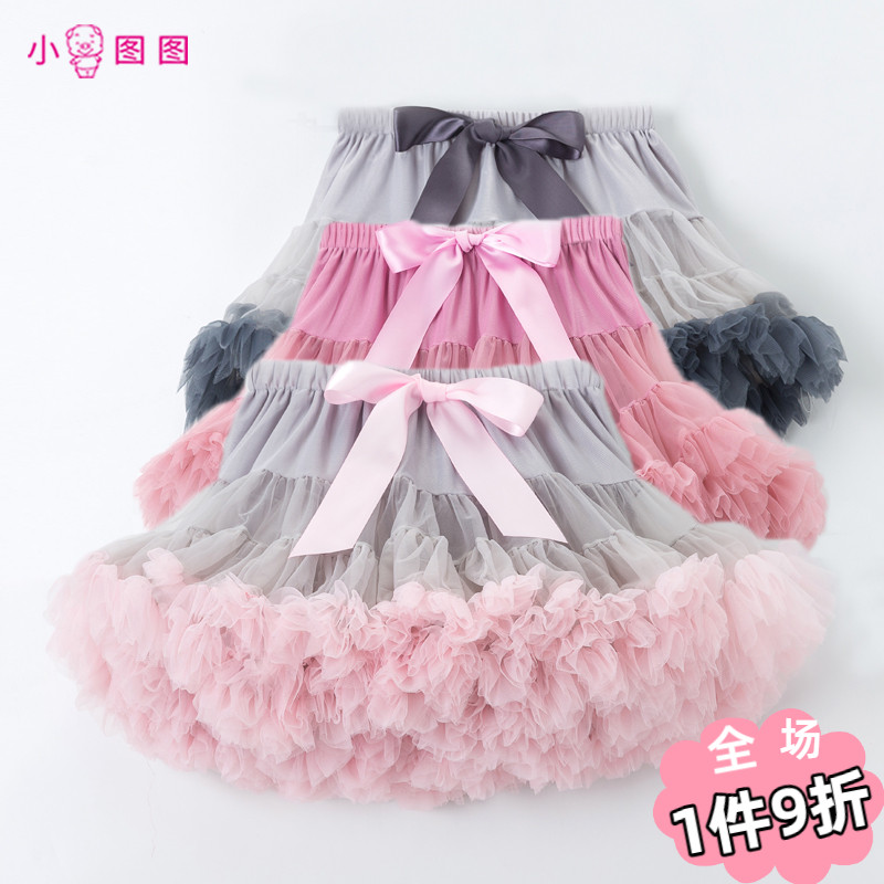 Children's tennis dress CUHK Princess Girl Princess Skirt Girl Half Body Dress Short Skirt Baby Girl Tutu Fluffy Skirt