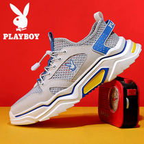 Floral Playboy mens shoes Summer mesh shoes Breathable Tidal Shoes Mens Net Shoes Soft-bottom 100 Hitch Running Casual Sneakers