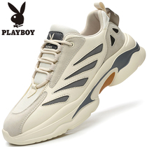 Flowers Playboy Men Shoes Summer Tide Shoes 2022 New Breathable Sports Casual Shoes Trend Heightening the Old Dad Shoe