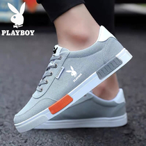 Floral Playboy mens shoes 2022 new summer breathable little white shoes 100 hitch casual board shoes thin canvas boomer shoes