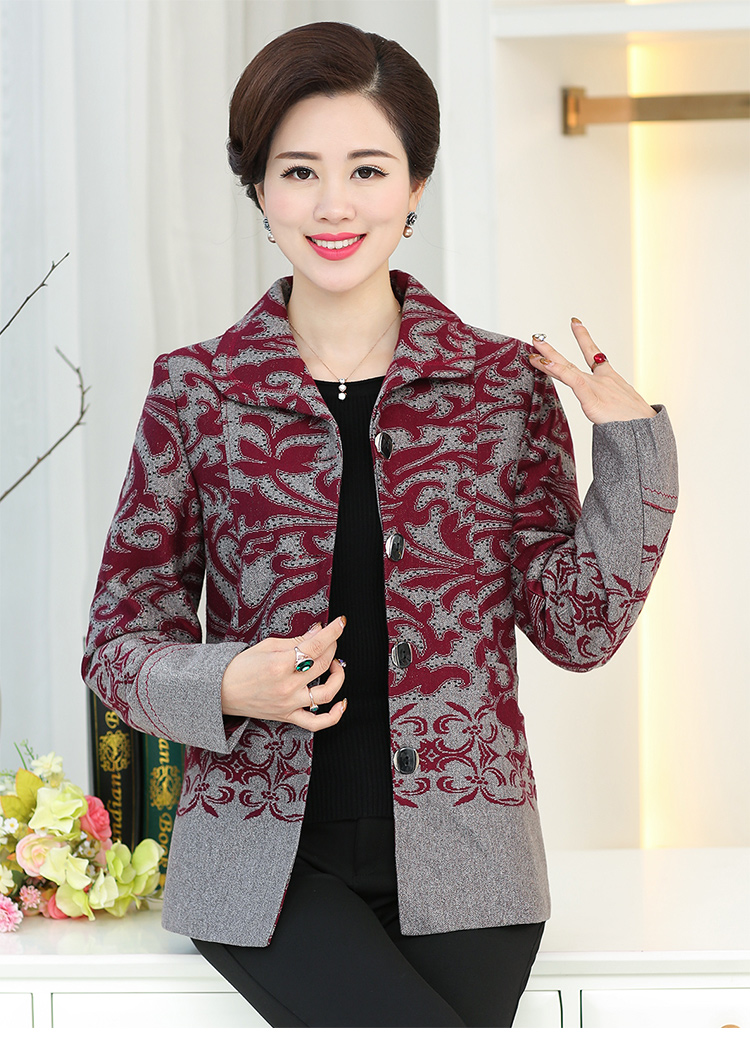 中老年女装春秋外套中年妈妈装春装外套老年人上衣40-50岁奶奶装
