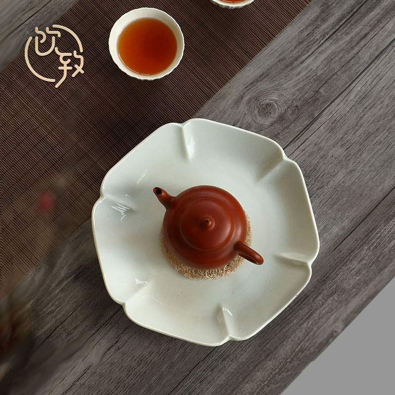 Ultimately responds to secret dry mercifully glaze pot bearing base plate of Japanese zen tea adopt ceramic tea set tea tea tray tea tray