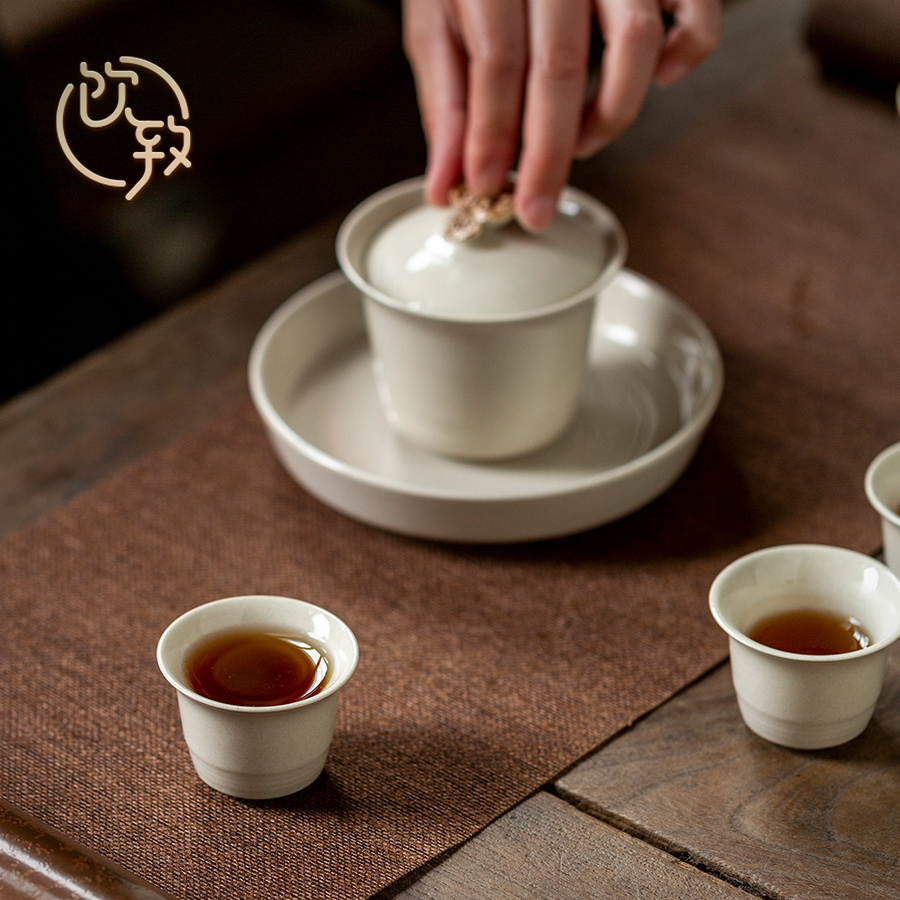 Ultimately responds to plant ash glaze kung fu tea cups with checking ceramic cup masters cup personal cup sample tea cup