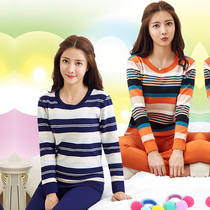 Winter thermal underwear womens set of thick and velvet slim Student girl warm clothes with bottom autumn clothes and trousers set