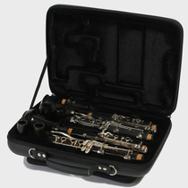Two-pack flat B- down A- tone double-loaded clarinet box black tube 2-pack Hand bag backpack