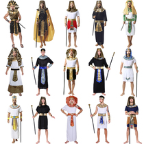 Halloween cos costume masquerade man Egyptian prince costume Egyptian pharaoh samurai costume Egyptian costume