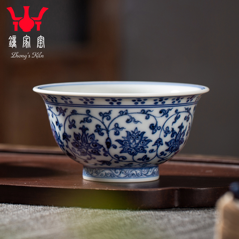 Clock home hand - made porcelain up yongle pressure of jingdezhen ceramic sample tea cup cup master cup single CPU kung fu tea cups