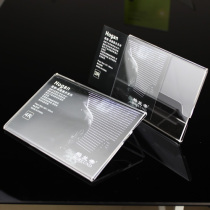 Bailandi-Hogan series acrylic L-type Table Table sign table table table Beauty nail price brand POP advertising desktop display card rack paper size 102 * 152mm