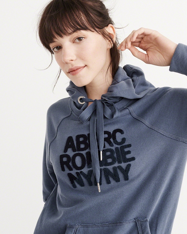 香奈兒衣帽間 Abercrombie Fitch美國代購正品AF女春新款連帽抓絨套頭衛衣帽衫 香奈兒衣服