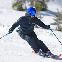 CARVE KOREA Korea ski suit set double board waterproof wear-resistant warm upper and lower womens team uniform dark blue