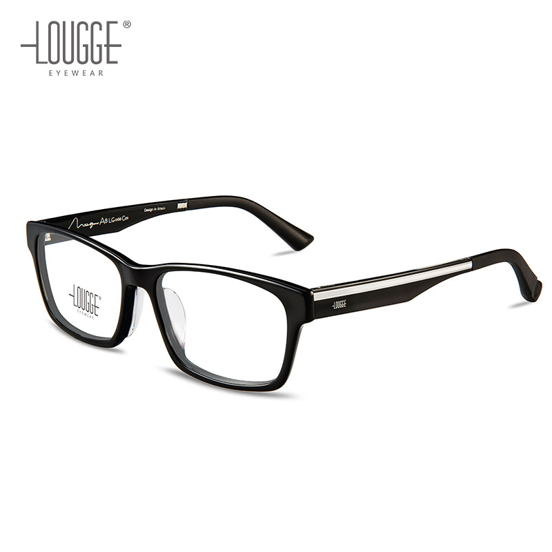 lougge眼睛框镜架男板材眼镜架近视镜男成品眼镜框男全框