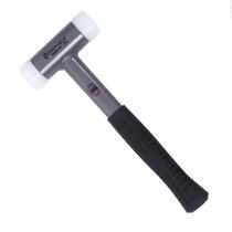 Steel shield S088713 heavy-duty shockproof installation rubber hammer rubber hammer wooden handle white rubber hammer head