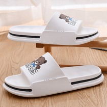 Japanese slippers mens summer outwear lovers cute and soft bottom trampled with anti-slip and deodorant mens thick undertow