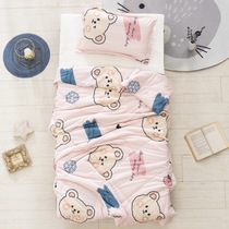 Childrens quilt kindergarten knitted quilt cartoon summer quilt air conditioning by baby baby Summer cool quilt spring and autumn thin quilt core