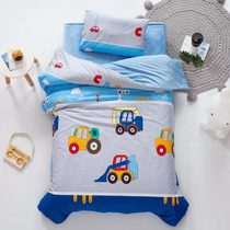 Children quilt cover autumn and winter plus velvet kindergarten baby milk flannel coral velvet quilt cover 120x150