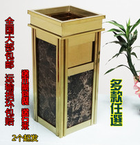 Stainless steel corridor trash can Hotel lobby corridor vertical high-grade ash bucket elevator entrance with ashtray