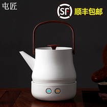 Zhiwei Electric Kettle Stainless Steel Burning Kettle Thermostatic Boiling Tea Ware Office Tea Set Tea Set Tea Stove Insulation