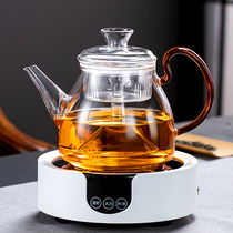 Glass Steam Teapot Old Black Tea Puer Cooking Tea Set Cooking Tea Set Cooking Tea Set Health Kettle Steam Pot fully automatic