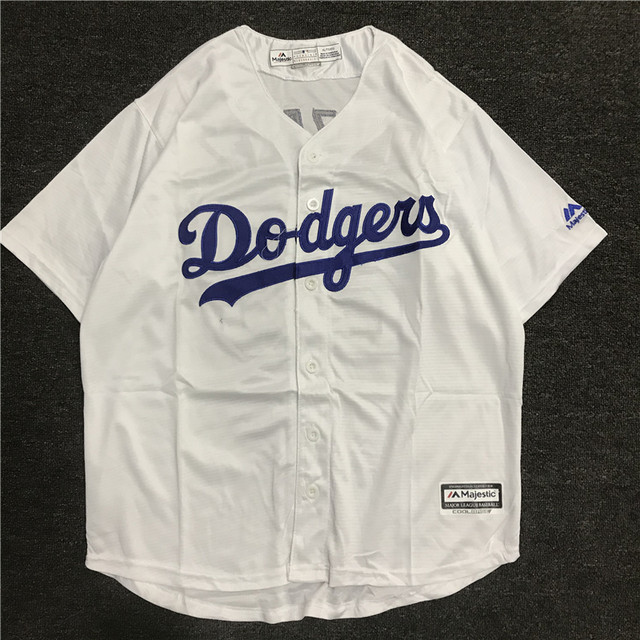Summer ເຄື່ອງນຸ່ງເດັກນ້ອຍຂະຫນາດກາງແລະຂະຫນາດໃຫຍ່ embroidered Dodgers jersey baseball ເສື້ອທີເຊີດແຂນສັ້ນເຄິ່ງແຂນເດັກນ້ອຍ hip-hop cardigan ປະສິດທິພາບ