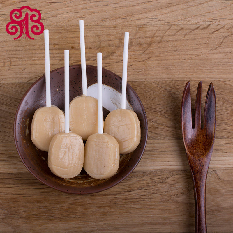 奕森牛奶味棒棒糖奶糖果安全纸棒儿童零食60g*3共18根