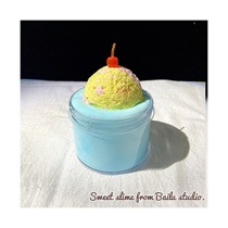 Italian ice shower ball set box version playability high White Dew slime slime slime hand-made decompression mud toy New Product