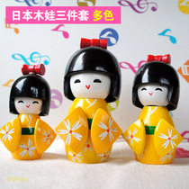 Japanese Matryoshka kimono doll Wooden doll puppet Japanese doll decoration Japanese restaurant decoration Craft gift