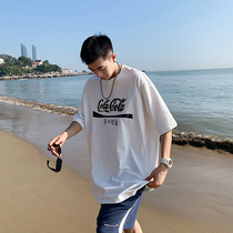 Port wind t-shirt men loose ins tide brand trend casual wild clothes summer new half-sleeve t-shirt boys short-sleeved