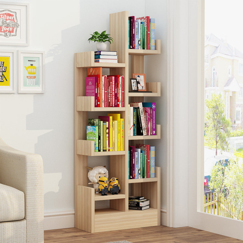 了得网男装_书架落地简约现代迷你置物架创意经济型儿童简易小书架省